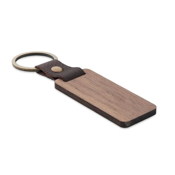 Notenhout sleutelhanger