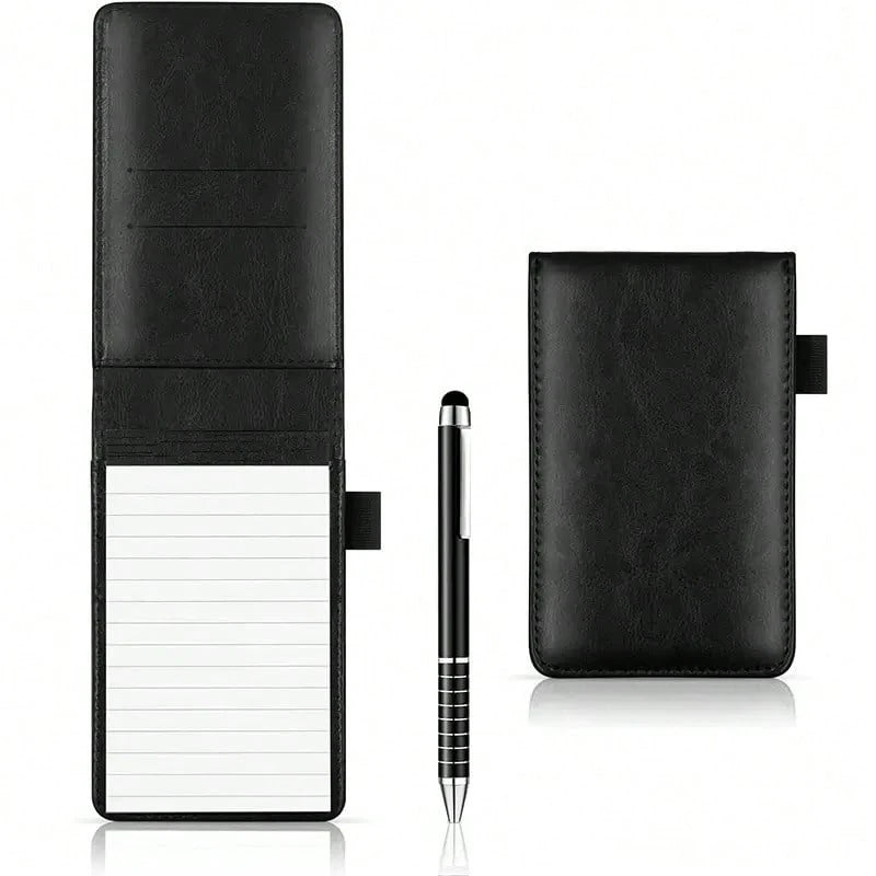 Duurzame pocket notitieblok set incl pen (inklapbaar)