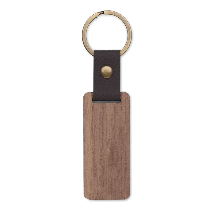 Notenhout sleutelhanger