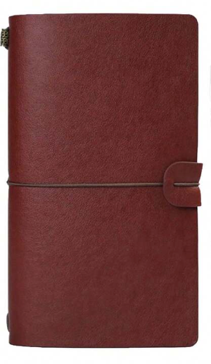 Vintage dagboek met schriften en hoesjes