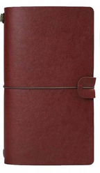 Vintage dagboek met schriften en hoesjes