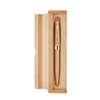 Luxe balpen in bamboe doosje