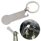 Multifunctionele sleutelhanger met winkelwagenmuntje